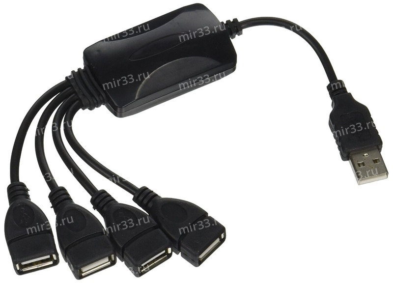 USB HUB Smart Hub, 4 USB, черный