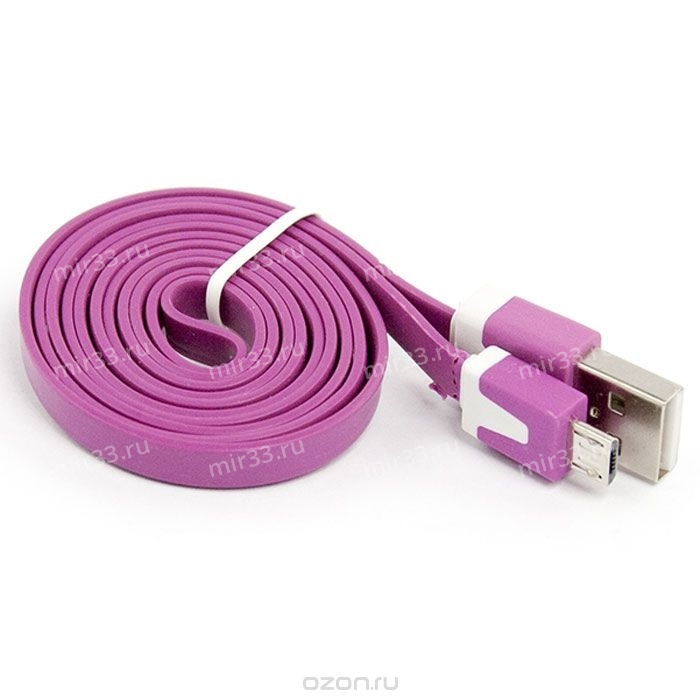 USB Samsung Galaxy Tab (1.0м) плоский розовый