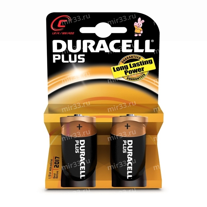 Батарейка C Duracell LR14-2BL, (2/20/60)
