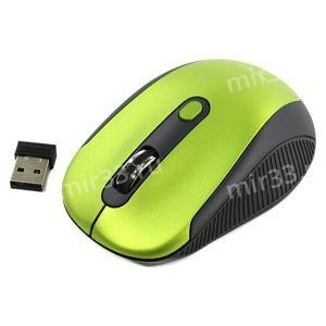 Мышь беспроводная SmartBuy, 357AG, 1600 DPI, оптическая, USB, 4 кнопки, цвет: зеленый