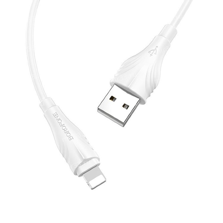 USB кабель Borofone XB30  для iPhone 5/6/6Plus цвет: белый