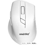 Мышь беспроводная SmartBuy, 602AG, 1600 DPI, оптическая, USB, 6 кнопок, цвет: белый