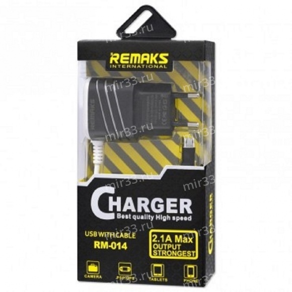 Сетевое зарядное устройство Remax RM-014  2.1 A micro в блистере
