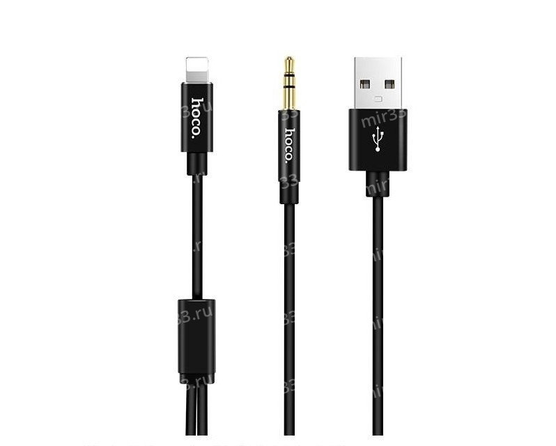 USB кабель hoco  UPA09  для iPhone 5/6/6Plus 1.2м black