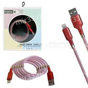 Кабель USB magnet MR-36 Lightning 1m red