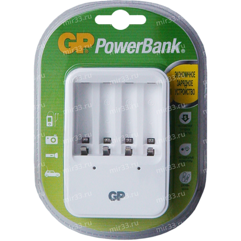 Зарядное устройство для аккумуляторов AA/AAA GP Standart PB420GS-2CR1, время заряда 13ч