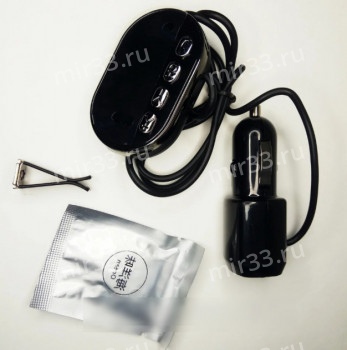 FM-трансмиттер без бренда FM-H30BT, Bluetooth, 1 USB, пластик, AUX, microSD, дисплей, микрофон