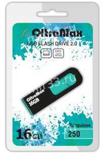 Флеш-накопитель 16Gb OltraMax 250, USB 2.0, пластик, зеленый