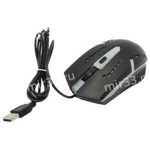 Мышь проводная Defender, MB-600L, Flash, 1200 DPI, оптическая, USB, 4 кнопки, цвет: чёрный
