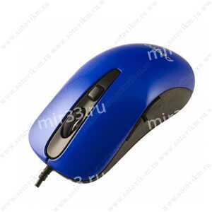 Мышь проводная FaisON, M105, Simple, 1600 DPI, оптическая, USB, 3 кнопки, цвет: синий