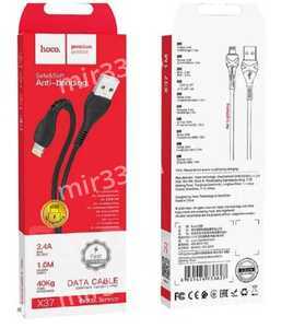 Кабель USB - 8 pin HOCO X37 Cool power, 1.0м, 2.4A, цвет: чёрный