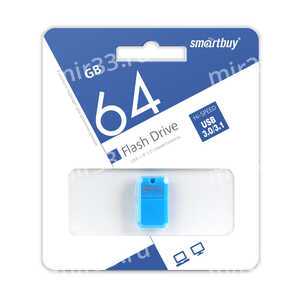 Флеш-накопитель 64Gb SmartBuy ART, USB 3.0, пластик, синий