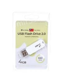 Флеш-накопитель 4Gb Exployd 650, USB 2.0, пластик, белый