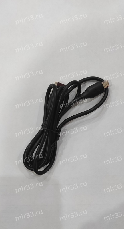 Кабель USB-Micro AF20, 1m, 2.1A, силиконовый в техпаке, цвет: чёрный
