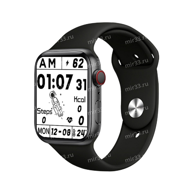 Умные смарт-часы Smart Watch HW22 PRO Водонепроницаемые с активным боковым колесиком и кнопкой чёрны