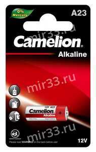 Батарейка A23 Camelion MN21-1BL Plus Alkaline, 12В, (1/20/200)