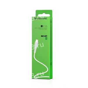 Кабель USB - 8 pin Borofone BX16 Easy, 1.0м, 2.4A, цвет: белый