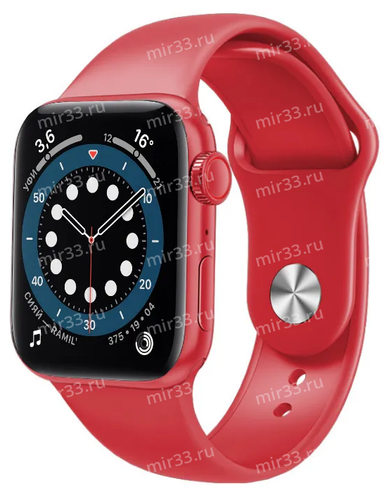 Умные смарт часы Smart Watch M16 mini 38mm цвет: красный