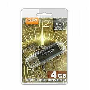 Флеш-накопитель 4Gb FaisON Drive 30, USB 2.0, пластик, чёрный