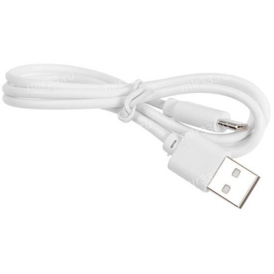 Кабель USB -  Type-C без бренда A2, 3.0A, 1.0m, силикон, рефлёный, цвет: белый (без упаковки)
