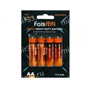 Батарейка AA FaisON R6P-4BL Extra, 1.5B, (4/40/800), (арт.FS-B-1099)