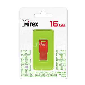 Флеш-накопитель 16Gb Mirex MARIO, USB 2.0, пластик, красный