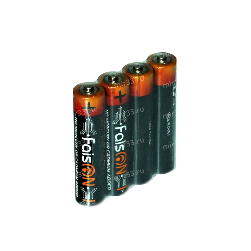 Батарейка AAA FaisON R03P-4P Extra, 1.5B, (4/60/600), (арт.FS-B-1093)