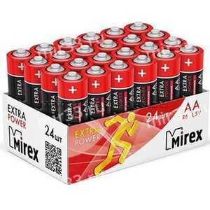 Батарейка AA Mirex R6-24Box Extra Power, 1.5B, (24/480), (арт.23702-ER6-B24)
