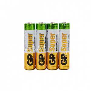 Батарейка AAA GP LR03-4P Super Alkaline, 1.5B, (4/96/384), (арт.GP 24ARS-2SB4)