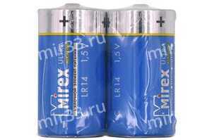 Батарейка C Mirex LR14-2P Ultra Alkaline, 1.5B, (2/12/96)