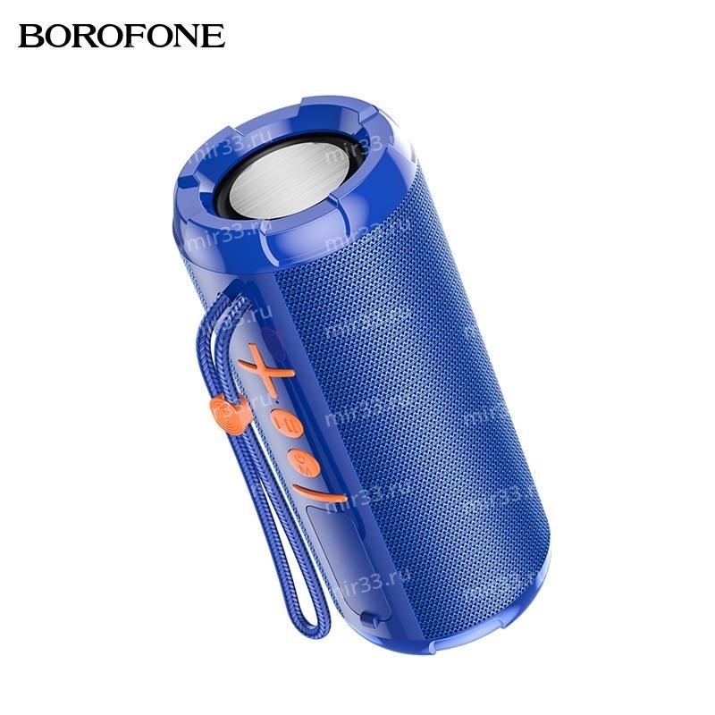 Портативная колонка Borofone BR15 bluetooth 5.0 microSD с микрофоном цвет: синий