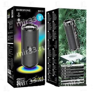 Портативная колонка Borofone BR15 bluetooth 5.0 microSD с микрофоном цвет: чёрный