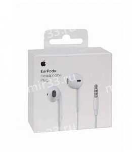 Наушники EarPods Headphone Plug 3.5
