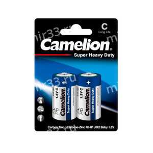 Батарейка C Camelion R14-2BL Blue, 1.5B, (2/12/288)