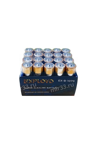 Батарейка AA Exployd LR6-20Box Super Alkaline, 1.5B, (20/800), (арт.EX-B-1079)