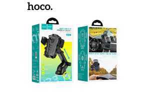 Держатель автомобильный HOCO, DCA17, для смартфона, пластик, присоска, цвет: чёрный
