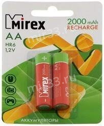 Аккумулятор AA Mirex, HR06-4BL, Recharge, 2000mAh, 1.2V Ni-MH, (4/40/200)