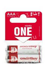 Батарейка AAA SmartBuy LR03-2BL ONE BULK ECO, 1.5B, (2/60/600), (арт.SOBA-3A02SB-Eco)