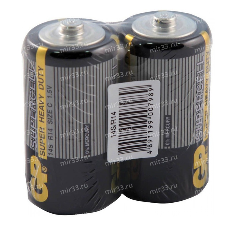 Батарейка C GP R14-2P, (2/24/480)
