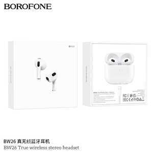 Наушники внутриканальные Borofone BW26, Bluetooth, цвет: белый