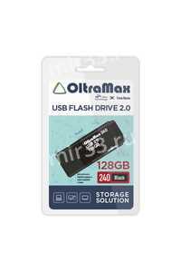 Флеш-накопитель 128Gb OltraMax 240, USB 2.0, пластик, чёрный