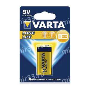 Батарейка Крона Varta 6LR61-1BL ENERGY, 9В, (1/10/50)