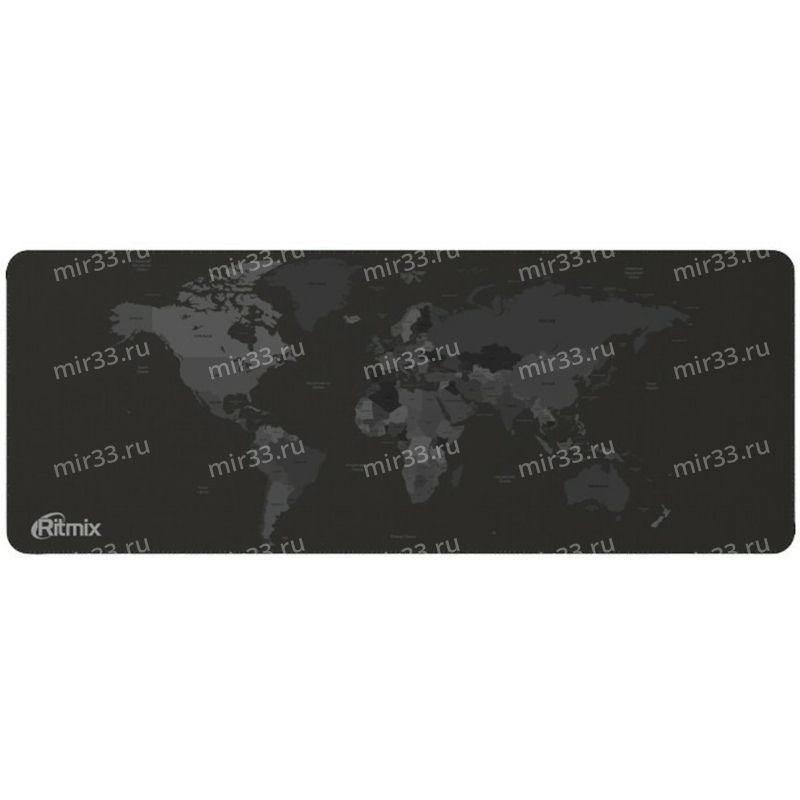 Коврик игровой Ritmix, MPD-080, 800х300х3мм, ткань, резина, цвет: чёрный, рисунок