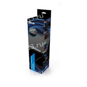 Коврик игровой Ritmix, MPD-480, 800х300х3мм, ткань, резина, подсветка RGB, цвет: чёрный