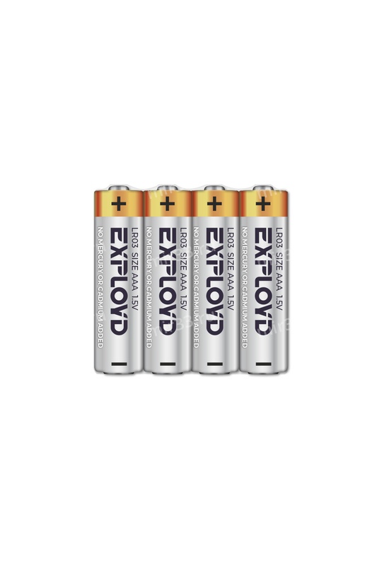 Батарейка AAA Exployd LR03-4P Alkaline, 1.5B, (4/20/800), (арт.EX-B-1227)