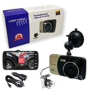 Автомобильный видеорегистратор DVR-530, 2 камеры, 1080P, FulHD, 32Gb