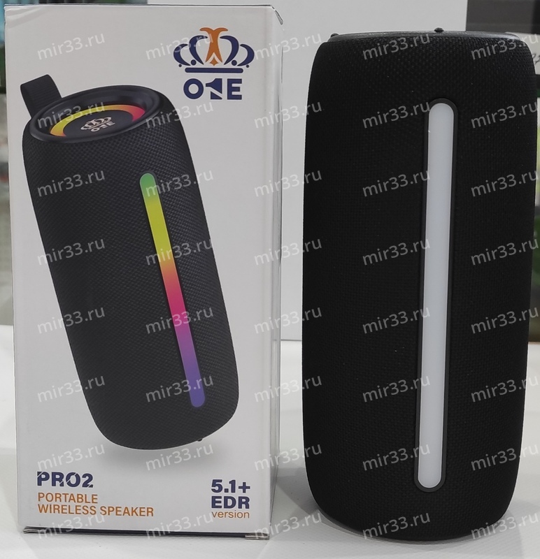 Колонка портативная, O1E Pro 2, пластик, Bluetooth, USB, microSD, цвет: чёрный