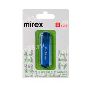Флеш-накопитель 8Gb Mirex Candy, USB 2.0, пластик, синий