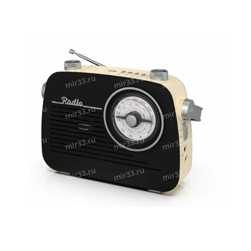 Радиомагнитофон Ritmix, RPR-075, пластик, металл, 88-108 Мгц, USB, MP3, TF, цвет: чёрный