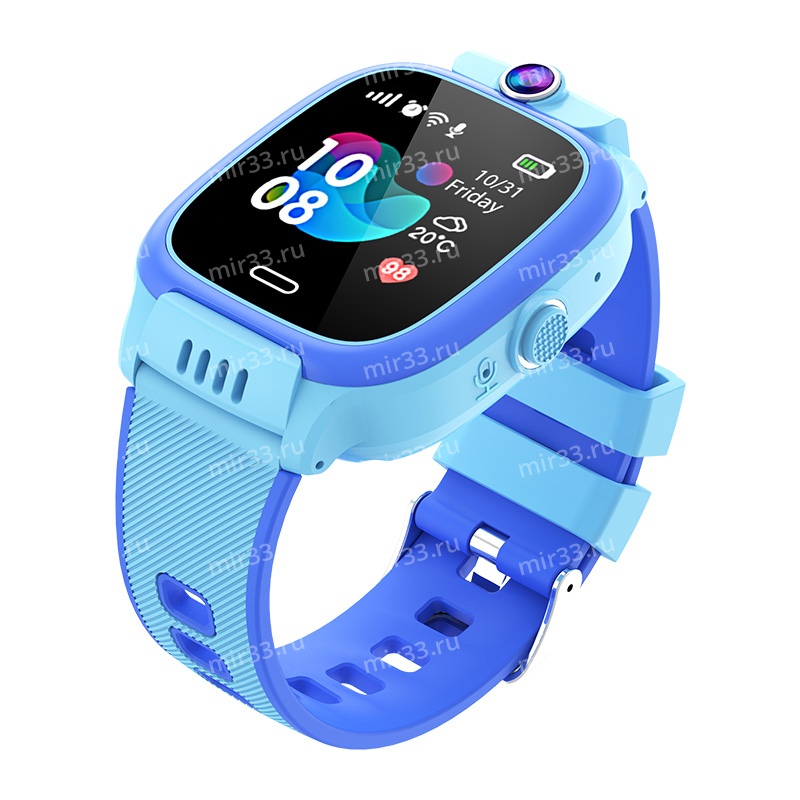 Умные детские smart watch Y31, GPS. камера.  цвет: синий